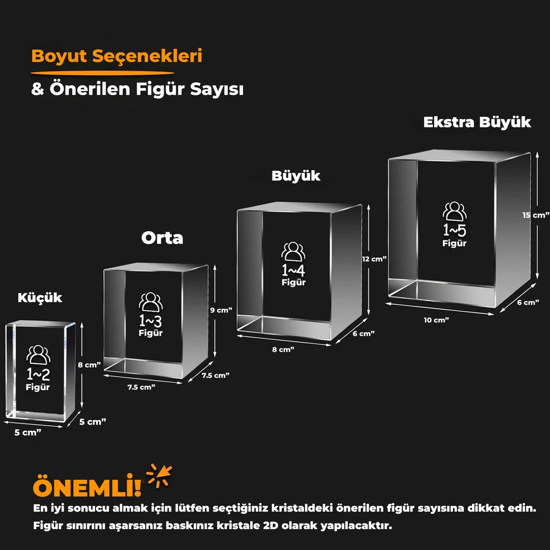 3D Kristal Dikdörtgen