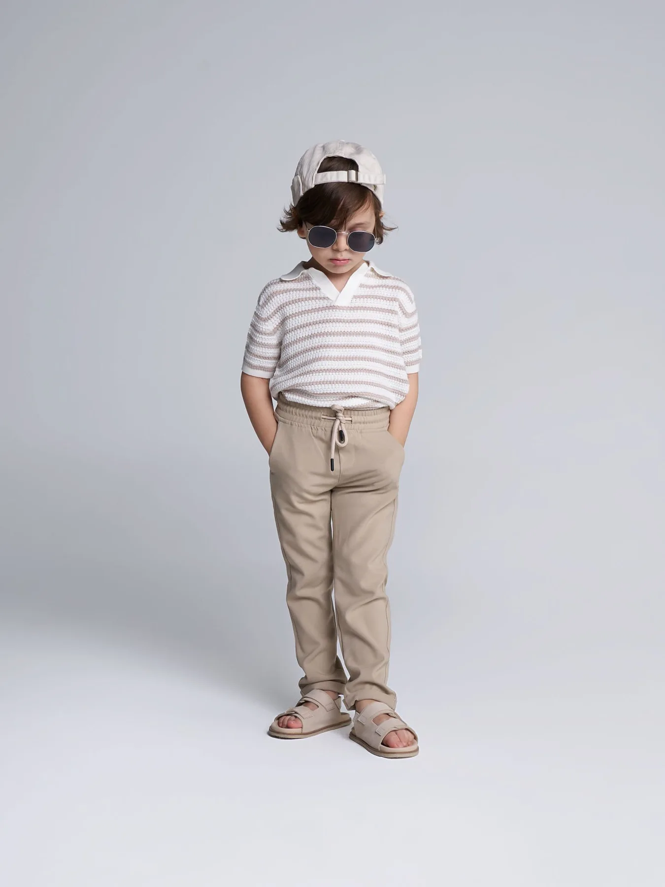 Rafael - Polo Yaka T-shirt (Kahve Çizgi)